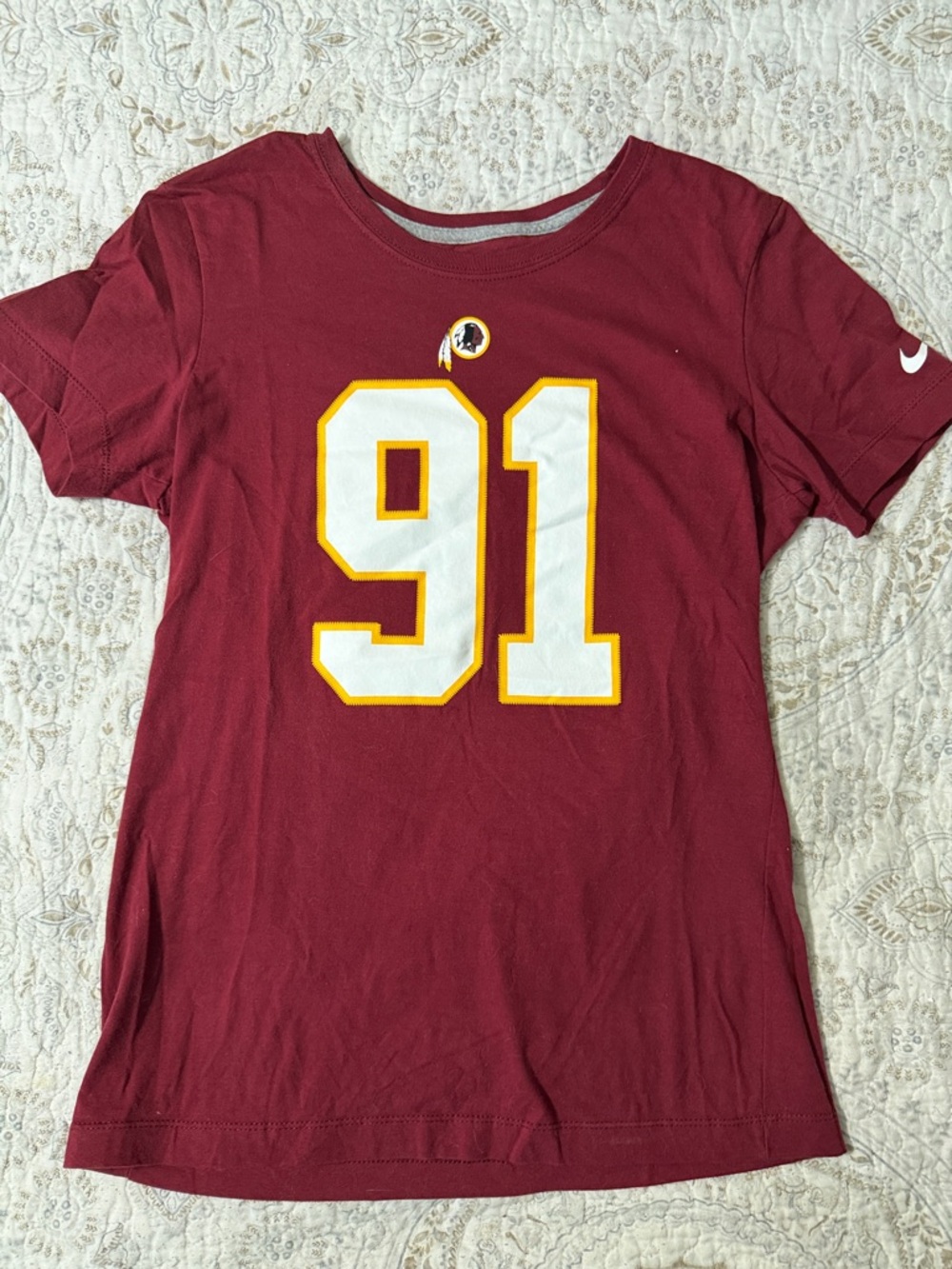 Redskins Slim Fit Short Sleeve Football T